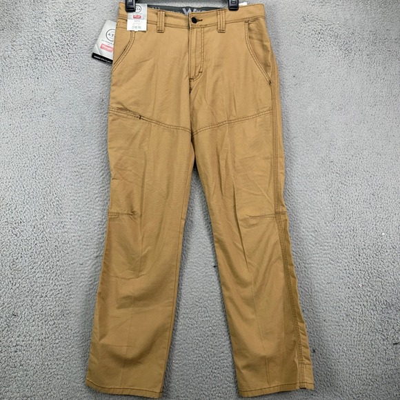 Wrangler ATG All Terrain Gear Men Rugged Utility Pants 30X30 Tan Performance NEW
